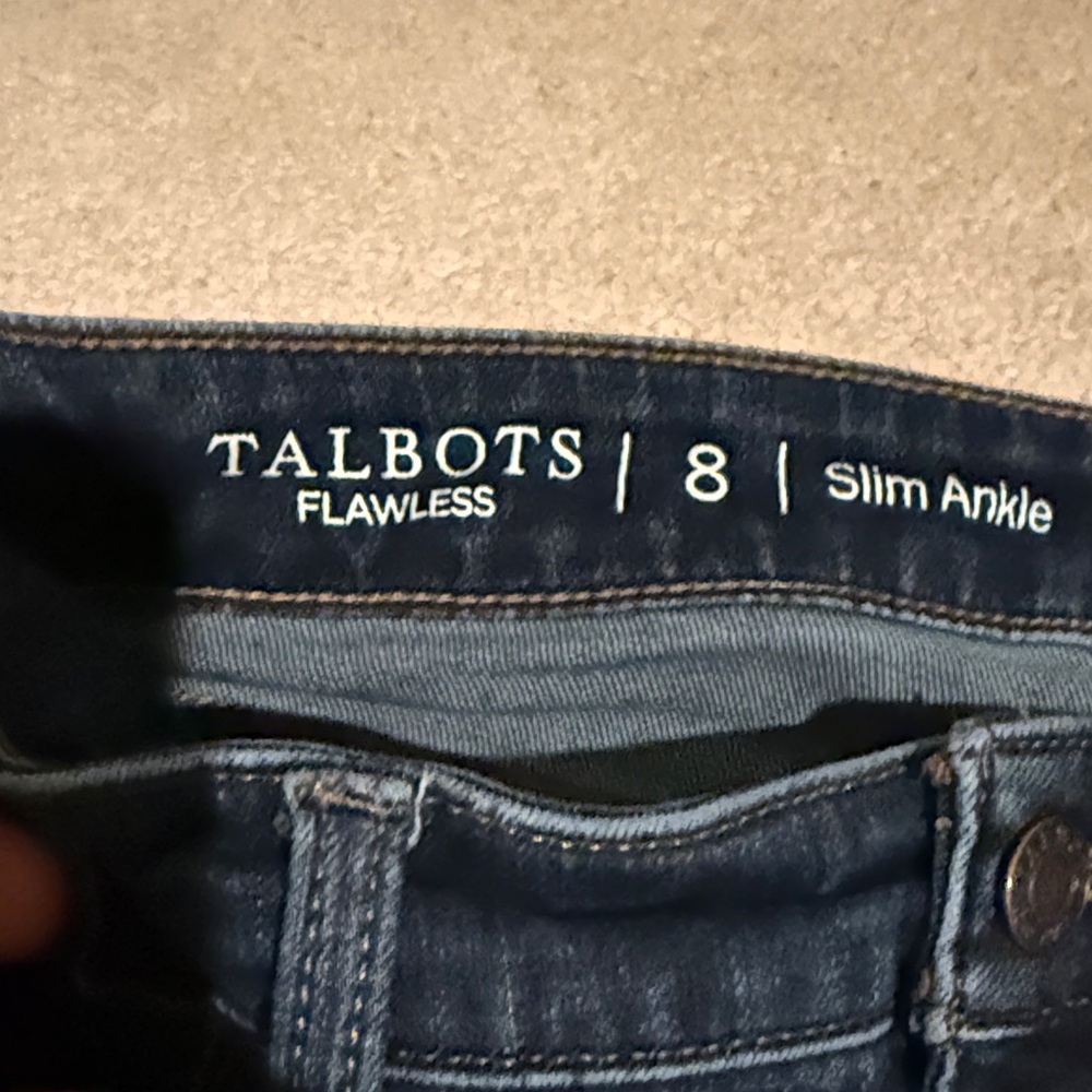 Talbots Dark Blue Straight Leg Jeans - Picture 3 of 5